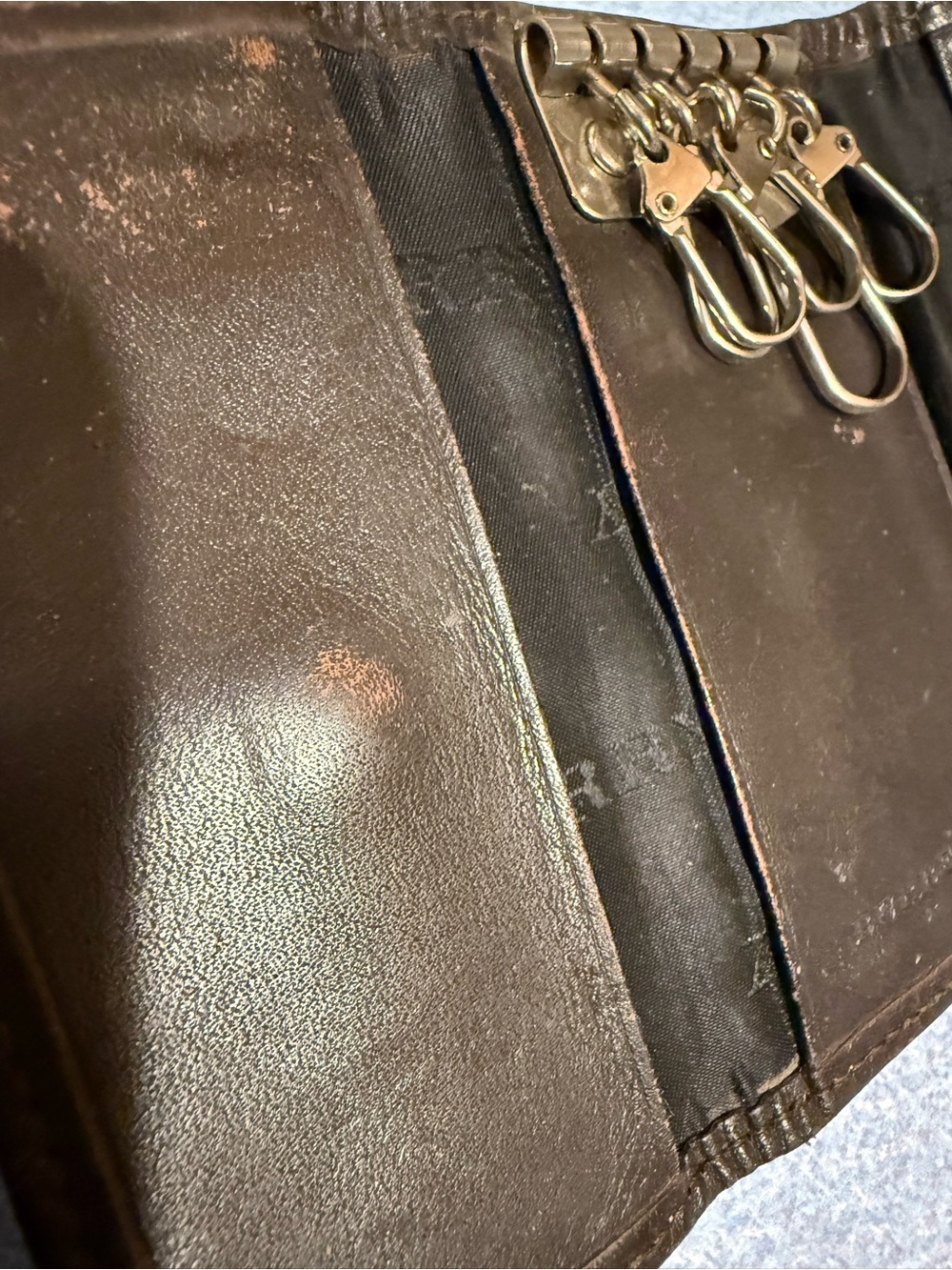 Burberry Nova Check Vintage Key Holder Leather with Embossed Logo with COA - Picture 5 of 11